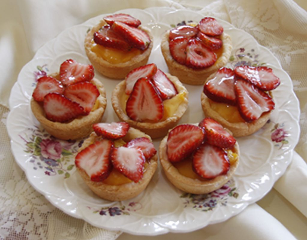 Strawberry Custard Tarts