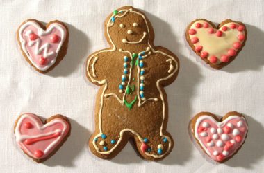 Decorated Gingerbread Man Cookie