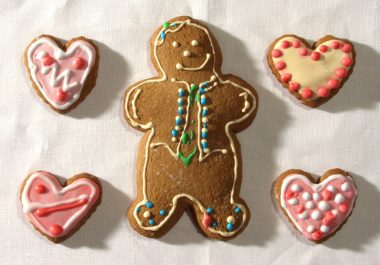 Decorated Gingerbread Man Cookie
