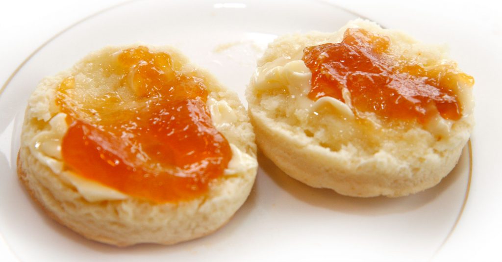 Scones with Apricot Jam