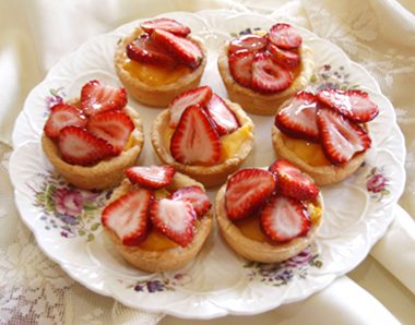 Strawberry Custard Tarts gluten free