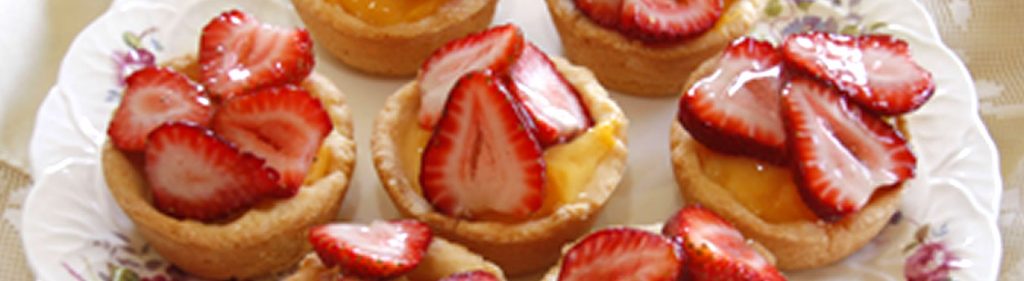 Strawberry Custard Tarts