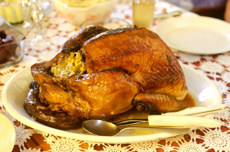 Roast Turkey with Gluten-Free Stuffing and Spiced Rub