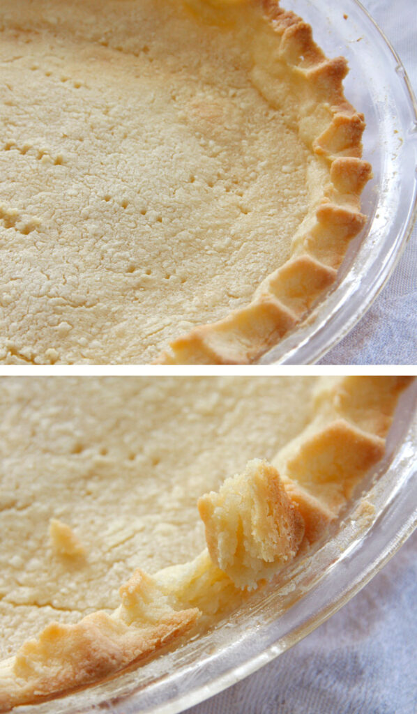close-up showing Trina's Gluten-Free Pie Crust