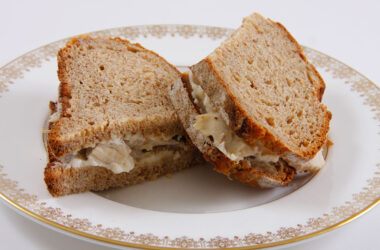 Gluten-Free mock rye bread sandwich.