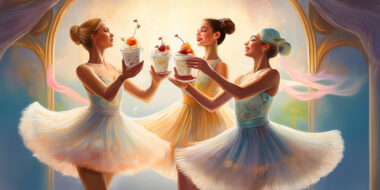 Ballerinas dancing with Microbe Parfait