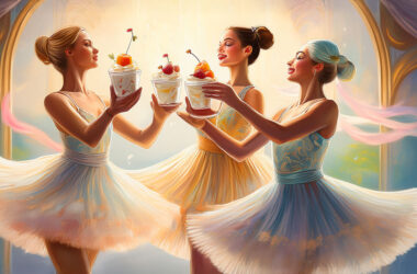 Ballerinas dancing with Microbe Parfait
